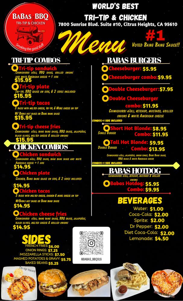 Baba’s BBQ Menu image 1